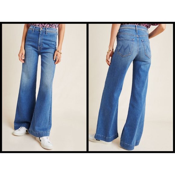 MOTHER Jeans | Mother The Swooner Roller Jeans Blue Sky 27 | Poshmark